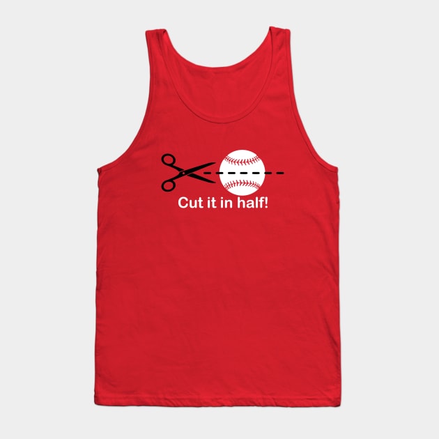 Cut the Ball in Half Baseball IQ Hitter Slang Classic Tank Top by TeeCreations